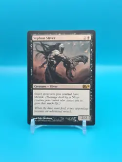 Wizards Syphon Sliver Core Set 2014 M14 Creature Black Rare Sliver Regular 2/2 - Image 1