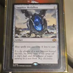 Wizards of the Coast Sapphire Medallion 0296 Rare Artifact EN Cost 2 Regular - Image 1