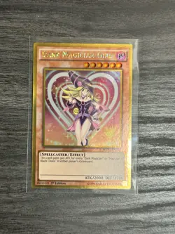 Yu-Gi-Oh! Dark Magician Girl Gold Rare 1st Edition MVP1-ENG56 LP - Image 1