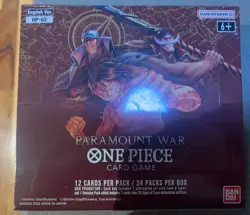 1st Print Sealed One Piece OP-02 Paramount War Booster Box - Pre Errata - Image 1