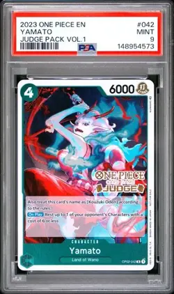 2023 ONE PIECE JUDGE PACK VOLUME 1 042 YAMATO PSA 9 MINT - Image 1