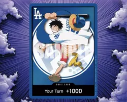 PRESALE 2026 Los Angeles Dodgers Monkey D Luffy One Piece Game Night Promo 7/2 - Image 1