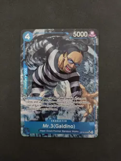 2x One Piece TCG - Mr. 3 (Galdino), OP16-056 Alt Art, OP16 Set, English, NM - Image 1