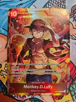 ST10-006 MONKEY D. LUFFY Treasure Booster Promo ONE PIECE TCG NM - Image 1