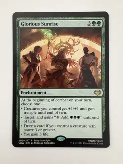 Glorious Sunrise MTG Magic the Gathering Card NM Near Mint VOW - Image 1