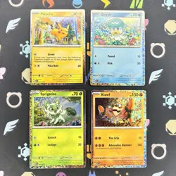 Pokemon McDonald's 2023 Holo Promo Card Lot Pikachu Quaxley Sprigatito LP - Image 1