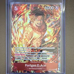 Bandai One Piece Card Game Portgas.D.Ace ST15-005 Special Foil EN Lot 10 - Image 3