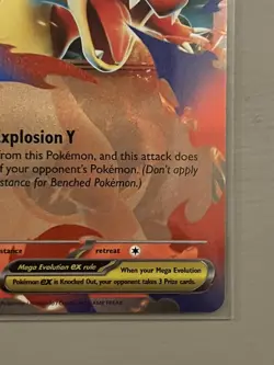 Mega Charizard Y ex - Pokemon Play Stamp Card - Stamped Series 9 - Near Mint - Image 4