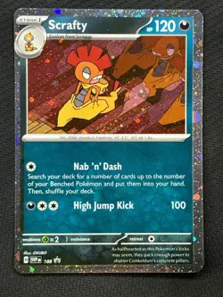 Scrafty - (Cosmos Holo) Holo Promo SV: Scarlet & Violet Promo Cards 188 NM - Image 1