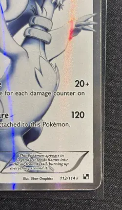 Reshiram 113/114 - Pokemon TCG Black & White Full Art 2011 Ultra Rare - HP Card - Image 5