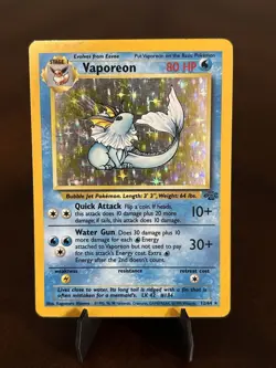 Vaporeon Jungle Holo Card 12/64 Pokemon TCG MP/LP - Image 1