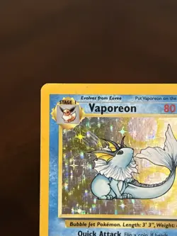 Vaporeon Jungle Holo Card 12/64 Pokemon TCG MP/LP - Image 2