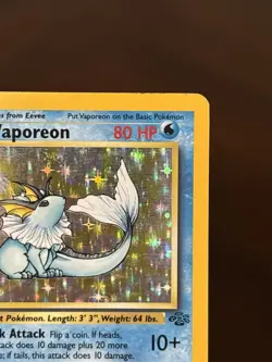 Vaporeon Jungle Holo Card 12/64 Pokemon TCG MP/LP - Image 3