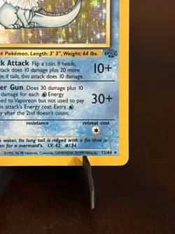 Vaporeon Jungle Holo Card 12/64 Pokemon TCG MP/LP - Image 4