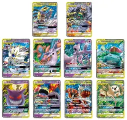 Pokemon 10Pcs TAG TEAM GX CSM2bC RR Combo Sets NM Holo S-Chinese Cards IN STOCK - Image 1