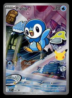 First Partner Promo Turtwig Chimchar Piplup MEP 040 041 042 Set Pokemon Card - Image 2