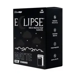 Ultra Pro Card Sleeves Standard Eclipse Matte - Jet Black (105) New - Image 1