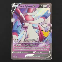 Pokemon TCG Card Dark Sylveon V SWSH134 25th Celebrations Promo - NM - Image 1