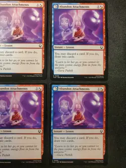 4x Abandon Attachments TLA Avatar Playset MTG Magic The Gathering Tcg - Image 3