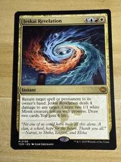 MTG Jeskai Revelation Magic: The Gathering Tarkir: Dragonstorm Rare #0196 - NM - Image 1