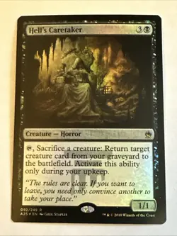 Hell’s Caretaker Foil X1 Magic 25 M25 NM Condition See Pics Front Back - Image 1