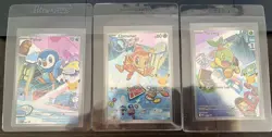 Pokemon First Partner Illustration Collection - Chimchar Turtwig Piplup Set - Image 1