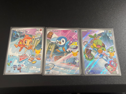 Pokemon First Partner Illustration Collection Sinnoh Set Turtwig Chimchar Piplup - Image 3