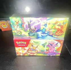 Pokemon TCG Prismatic Evolutions Mini Tin Display Storage Box English Sealed - Image 1