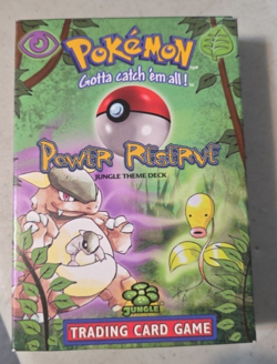 1999 Pokemon TCG - Power Reserve Jungle Theme - Deck Box Energy cards Coin Glass - Image 2