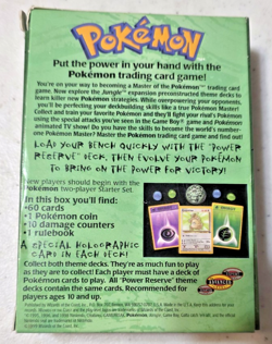 1999 Pokemon TCG - Power Reserve Jungle Theme - Deck Box Energy cards Coin Glass - Image 3