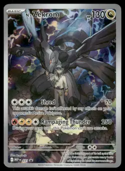 Pokemon Cards N's Zekrom 031 Mega Evolution Promo NM *7 - Image 1