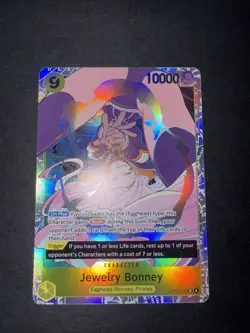 One Piece Jewelry Bonney OP13-108 Holo 10000 Power Character Card - Image 1