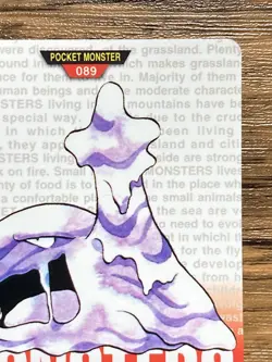 Pokemon Carddass Card Muk No.89 Bandai Pocket Monsters Red ver. 1996 - Image 4