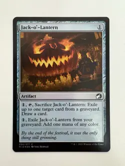 Jack-o’-Lantern Foil MTG Magic the Gathering Card NM Near Mint MID - Image 1