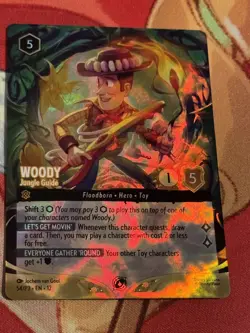 Woody - Jungle Guide (Store Championship) 54 Disney Lorcana Promo Cards Holo - Image 1