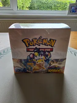 Pokemon TCG Surging Sparks Booster Box 36 Packs + Acrylic Case New & Sealed - Image 2