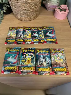 pokemon tcg surging sparks booster pack x10 - Image 1