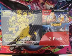 Pokemon TCG Surging Sparks ETB + Booster Bundle 2 Pack English - Image 1