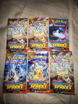 Pokemon TCG Surging Sparks Booster packs Sealed Lot of 6 - Image 1