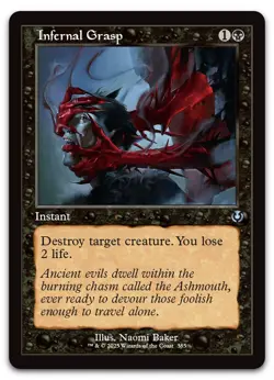 Infernal Grasp (Retro Frame) #385 (NM) Innistrad Remastered INR Magic MTG - Image 1