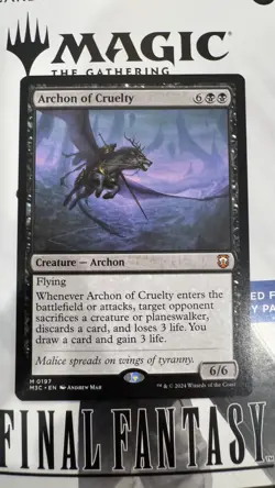 1x Archon of Cruelty - Commander: Modern Horizons 3 NM - MTG - Image 1