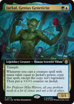 Jackal, Genius Geneticist R 272 - Extended Art - MTG Marvel's Spider-Man - NM - Image 1