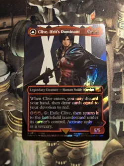 Clive, Ifrit's Dominant (Borderless) (Surge Foil) (0530) Final Fantasy Foil - Image 1