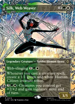 NM - Silk, Web Weaver (Borderless) R Marvel's Spider-Man 215 - Image 1