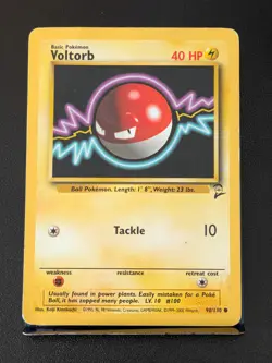 Voltorb 98/130 Common Base Set 2 Pokemon Moderately Played - Image 2
