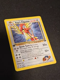 Pokemon TCG Koga's Pidgeotto 27 Gym Challenge 1st ed Near Mint (non-holo) - Image 2