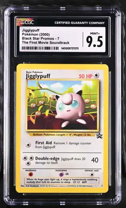 Pokemon Jigglypuff The First Movie Promo 2000 WOTC Promo 7 CGC Mint+ 9.5 - Image 1