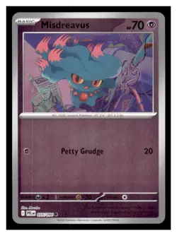 Misdreavus Reverse Holo - ME02: Phantasmal Flames 035/094 -Common- Pokemon NM - Image 1