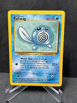 Poliwag 59/102 Common Base Set Unlimited Pokemon Near Mint - Image 1