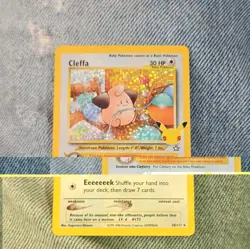 Pokemon TCG Cleffa 20/111 Neo Genesis Holo Rare Unlimited English 2000 30 HP - Image 1